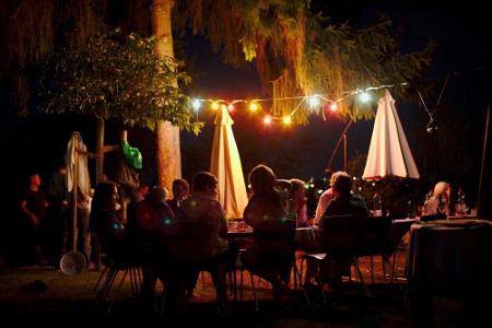 Abendessen im Garten